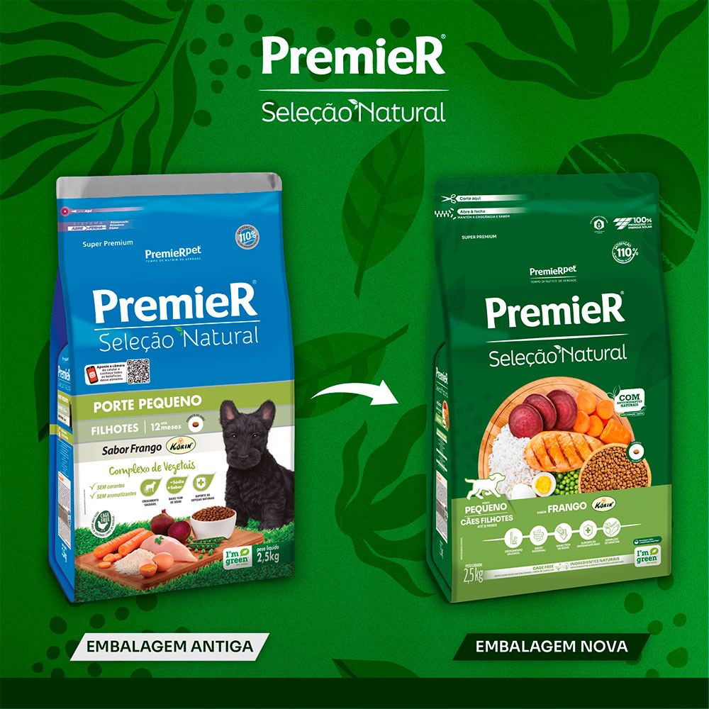 Ração Premier Seleção Natural para Cães Filhotes Raças Pequenas