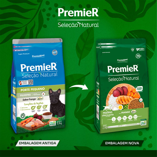 Ração Premier Seleção Natural para Cães Filhotes Raças Pequenas