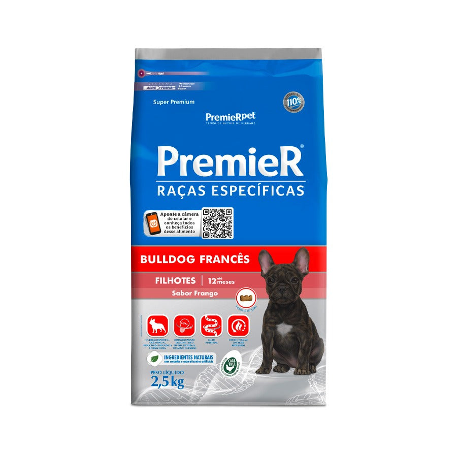 Ração Premier Raças Específicas Bulldog Francês para Cães Filhotes