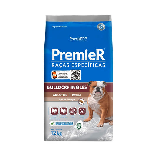 Ração Premier Raças Específicas Bulldog Inglês para Cães Adultos